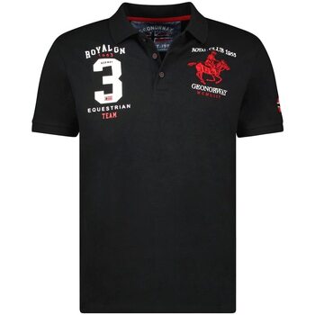 Vêtements Homme Polos manches courtes Geographical Norway KLUB Noir