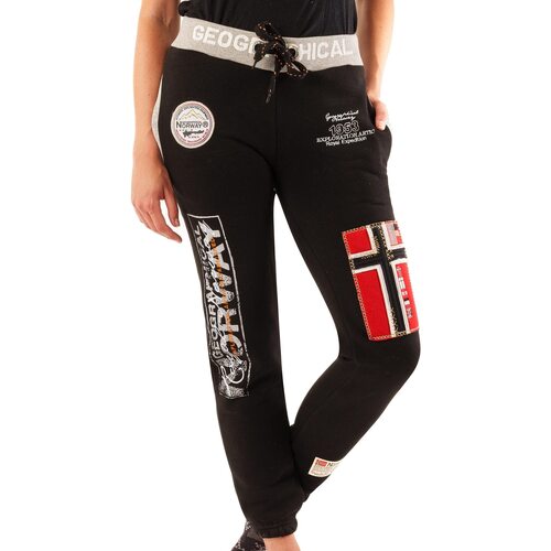 Vêtements Femme Pantalons de survêtement Geographical Norway MYER Noir