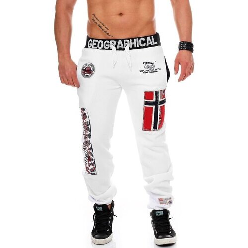 Vêtements Homme Pantalons de survêtement Geographical Norway MYER Blanc