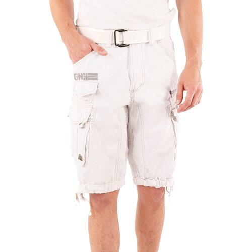 Vêtements Homme Shorts / Bermudas Geographical Norway PANORAMIQUE Blanc