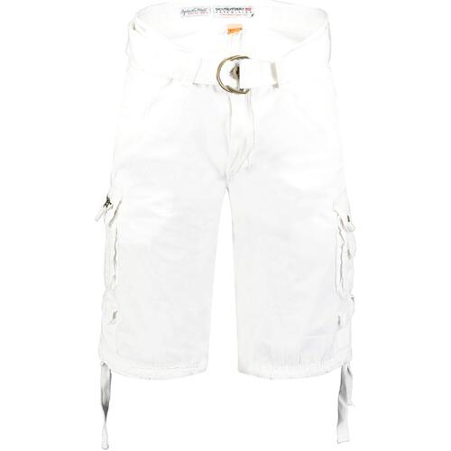 Vêtements Homme Shorts / Bermudas Geographical Norway PARADIZE Blanc