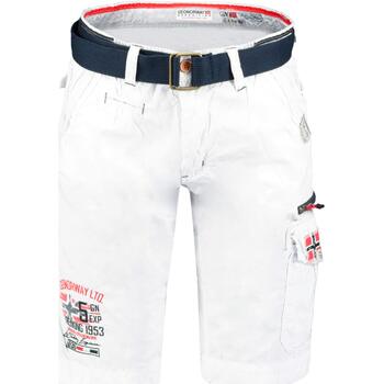Vêtements Homme Kiki Shorts / Bermudas Geographical Norway PARODIE Blanc