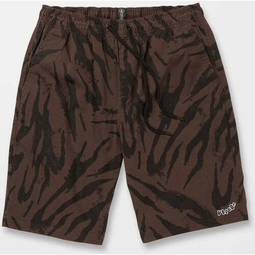 Vêtements Homme pants Shorts / Bermudas Volcom Pantalón Corto  Outer Spaced 21 - Dark Brown Marron