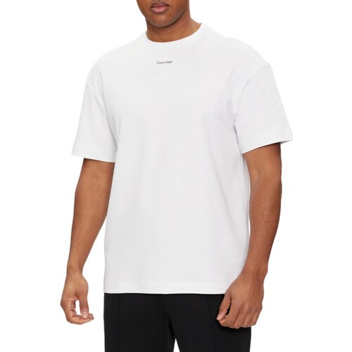 Vêtements Homme Polos manches longues Calvin Klein drawstring JEANS K10K112487 Blanc