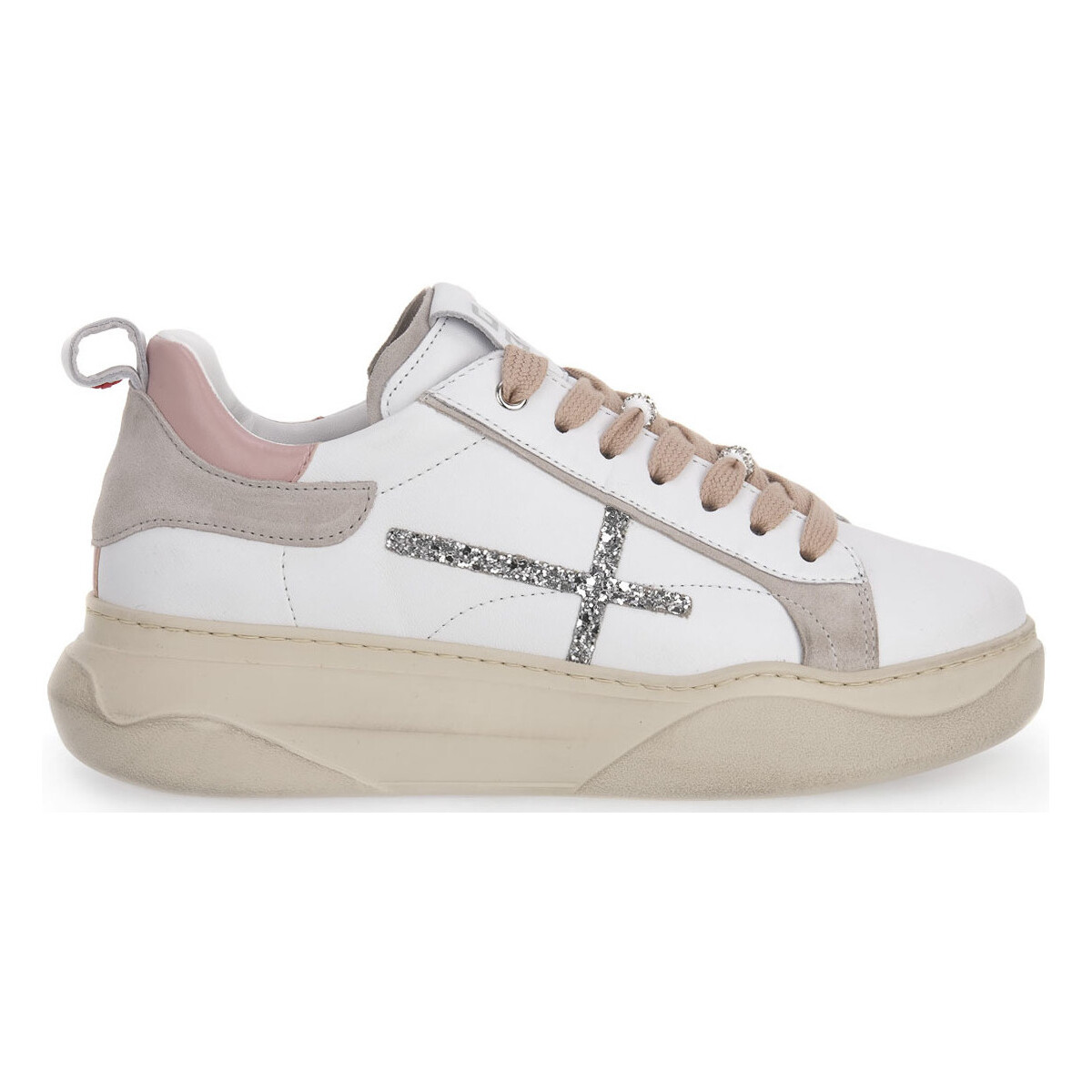 Chaussures Femme Baskets mode Gio + GIO COMBI COMBI ROSA GREEN Beige