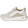 Chaussures Femme Baskets mode Keys WHITE GOLD Blanc