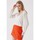 Vêtements Femme Tops / Blouses Mt Clothes Blouse Tricot Col V Blanc