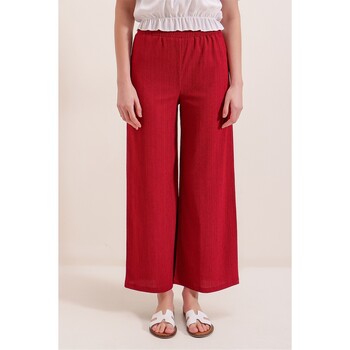 Vêtements Femme Pantalons fluides / Sarouels Mt Clothes Pantalon en Maille Rouge