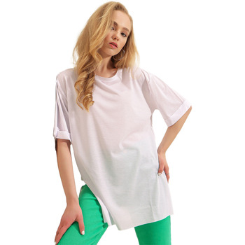 Vêtements Femme T-shirts manches courtes Mt Clothes T-shirt Oversize Blanc