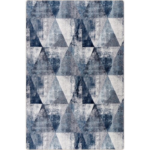 Parures de lit Tapis Mani Textile Tapis de salon Bambou Bleu