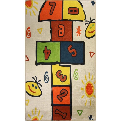 Maison & Déco Enfant Tapis Mani Textile Parure De Lit Amis 140 X 200 Multicolore