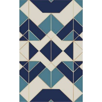 Maison & Déco Tapis Mani Textile Tapis d'intérieur Triangle Bleu