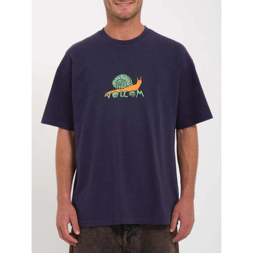 Vêtements Homme T-shirts manches courtes Volcom Camiseta  Balislow - Eclipse Bleu