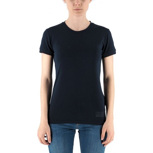 Vêtements Femme Moyen : 3 à 5cm Colmar T-shirt bleu uni Bleu