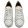 Chaussures Femme Baskets basses Vanessa Wu Baskets à lacets éclair Tania blanc et or à paillettes Blanc