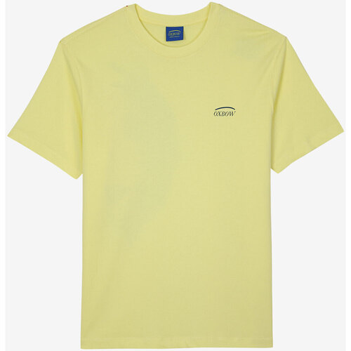 Vêtements Homme T-shirts manches courtes Oxbow Tee button shirt manches courtes graphique THRIMP Jaune