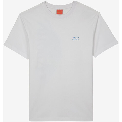 Vêtements Homme Tee Shirt Imprimé Poitrine Oxbow Tee shirt manches courtes graphique THRIMP Blanc