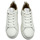 Chaussures Femme Baskets basses Vanessa Wu Baskets à lacets éclair Tania blanc et argent à paillettes Blanc
