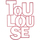 Maison & Déco Tableaux / toiles Qualiart Mot décoratif découpé au laser - Toulouse - Rose Rose
