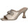 Chaussures Femme Sandales et Nu-pieds Caprice Femme Chaussures, Mule Bijoux, Cuir - 27212 Doré