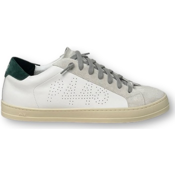 Chaussures Homme Baskets mode P448 CORJOHN WHITE/GREEN Blanc