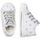Chaussures Fille Baskets montantes Falcotto Baskets en tissu imprimé cœur MAGIC Blanc