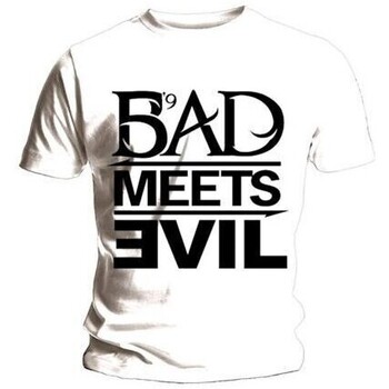 Vêtements T-shirts manches longues Eminem Bad Meets Evil Blanc