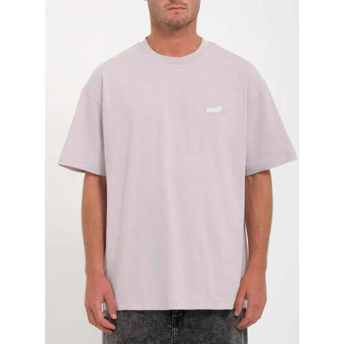 Vêtements Homme T-shirts manches courtes Volcom Camiseta  Piston Stone - Iris Purple Violet