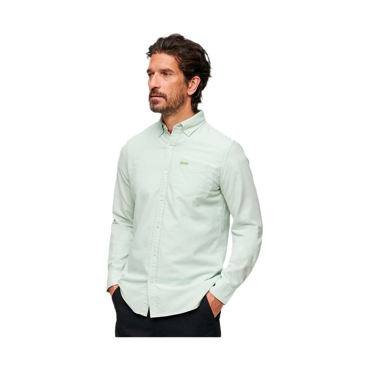 Vêtements Homme T-shirts manches longues Superdry Oxford Vert