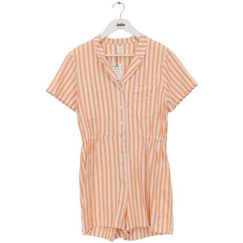Vêtements Femme Combinaisons / Salopettes Mini Short En Soie Combinaison en coton Orange