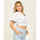 Vêtements Femme T-shirts & Polos Jijil T-shirt col rond  en coton modèle crop Blanc
