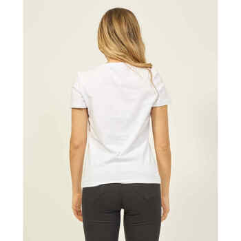Gaudi T-shirt col rond femme  en coton Blanc