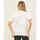 Vêtements Femme T-shirts & Polos BOSS T-shirt femme  à col rond avec monogramme brodé Blanc