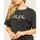 Vêtements Femme T-shirts & Polos Jijil T-shirt col rond  avec strass colorés Noir