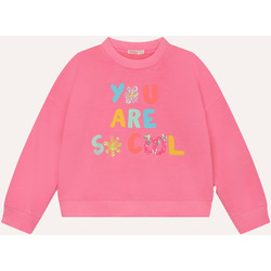 Vêtements Fille Sweats Billieblush Sweat-shirt à col rond  pour fille avec imprimé Rose