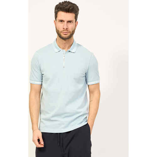 Vêtements Homme T-shirts & Polos EAX Polo homme coupe classique AX en piqué Bleu