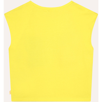 Billieblush T-shirt  fille en coton avec imprimé Jaune