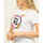 Vêtements Femme T-shirts & Polos Gaudi T-shirt  avec fleurs et strass Blanc