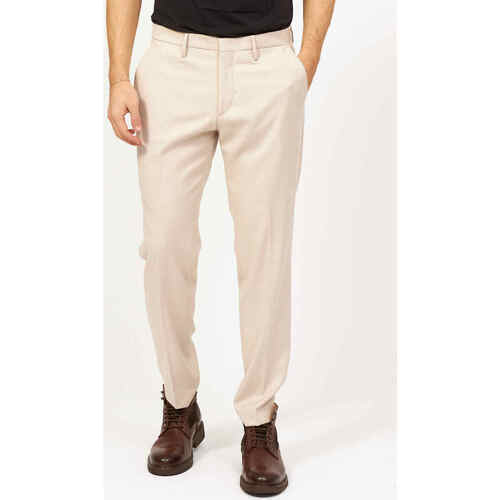 Vêtements Homme Pantalons Sette/Mezzo Pantalon classique pour hommes Settemezzo Beige
