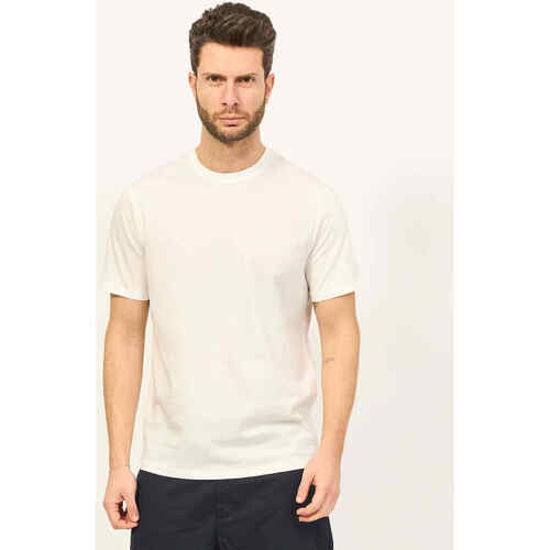 Vêtements Homme T-shirts & Polos EAX T-shirt AX coupe classique en coton avec logo Blanc