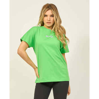 Vêtements Femme T-shirt Court Avec Nud Disclaimer T-shirt à col rond  en coton avec logo Vert