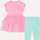 Vêtements Fille Robes Billieblush Ensemble robe et legging  fille Rose