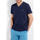 Vêtements Homme Pyjamas / Chemises de nuit Hom Pyjama court coton fermé Bleu