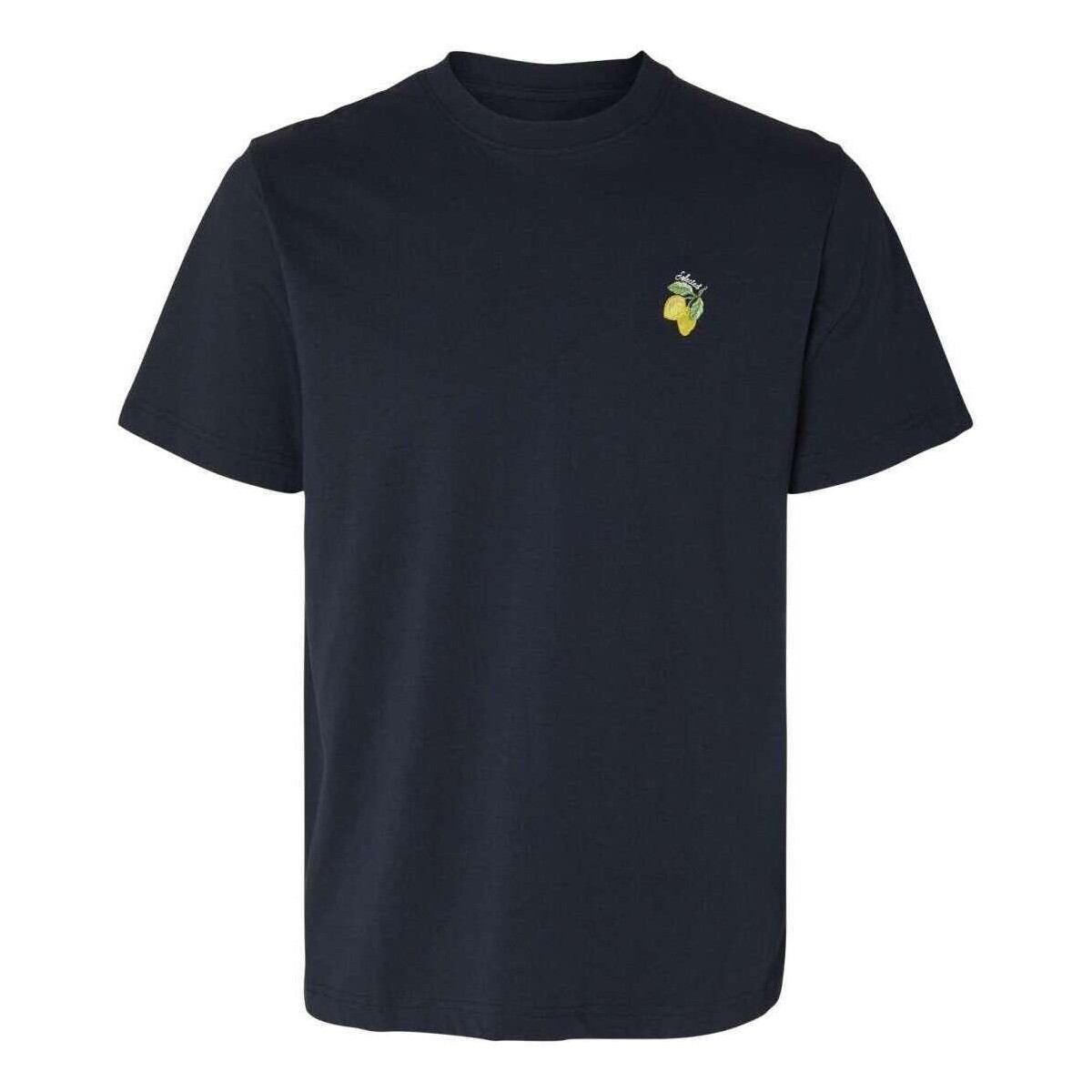 Vêtements Homme T-shirts manches courtes Selected 163448VTPE24 Marine