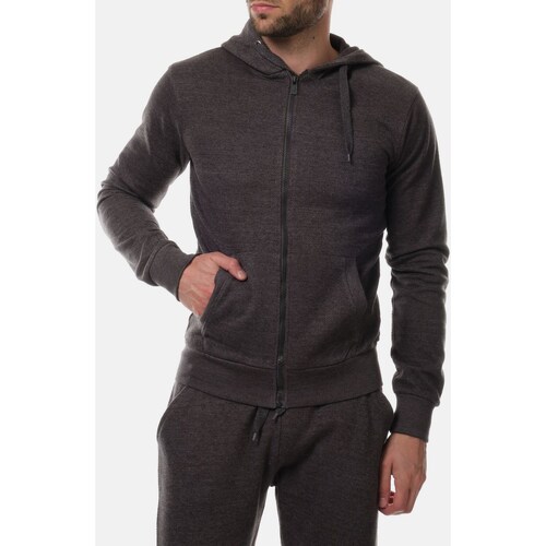 Vêtements Homme Gilets / Cardigans Hopenlife Sweat à capuche RIXE gris anthracite
