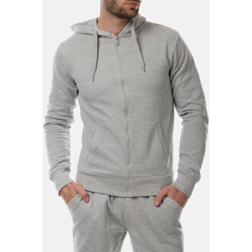 Vêtements Homme Gilets / Cardigans Hopenlife Sweat à capuche RIXE gris