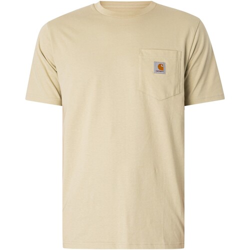 Vêtements Homme T-shirts manches courtes Carhartt T-shirt BRINK de poche Beige
