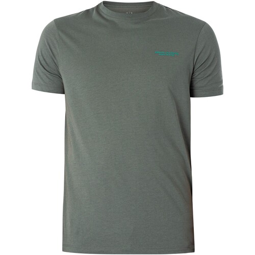 Vêtements Homme T-shirts manches courtes EAX T-shirt avec logo sur la poitrine Vert