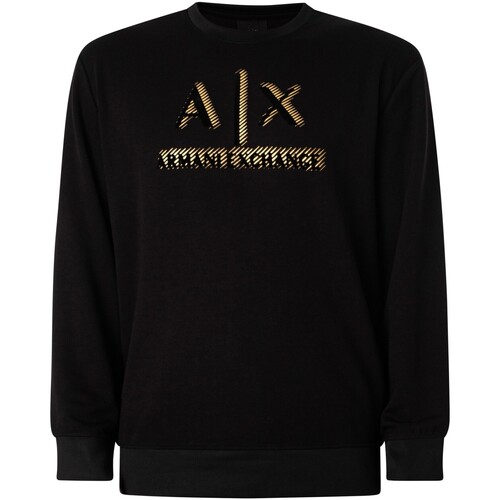 Vêtements Homme Sweats EAX Sweat-shirt graphique à logo Noir