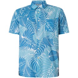 Vêtements Homme Chemises manches courtes Barbour Chemise d'été à manches courtes Cornwall Bleu